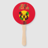 Kwanzaa Hand Fan - Feestgunst Handwaaier (Achterkant)