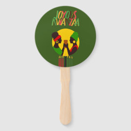 Kwanzaa Hand Fan - Feestgunst Handwaaier