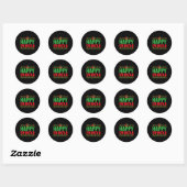 Kwanzaa - Happy Kwanzaa Ronde Sticker (Vel)