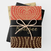 Kwanzaa Inpakpapier Vel (In situ)