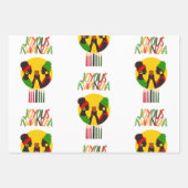 Kwanzaa inpakpapier vellen (set van 3 vellen) (Voorkant)