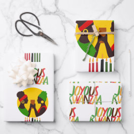 Kwanzaa inpakpapier vellen (set van 3 vellen)