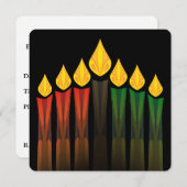 kwanzaa kaarsen kaart (Voorkant / Achterkant)