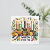 Kwanzaa  kaart (Staand voorkant)
