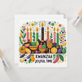 Kwanzaa  kaart (Voorkant / Achterkant in situ)