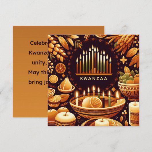 Kwanzaa kaart (Voorkant / Achterkant)