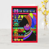 Kwanzaa Kaart (Gele Bloem)