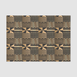 Kwanzaa Kente Print (zwart/goud) Tissuepapier