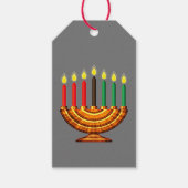Kwanzaa Kinara Cadeaulabel (Voorkant)