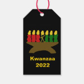 Kwanzaa Kinara Candles Cadeaulabel (Voorkant)