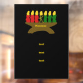 Kwanzaa Kinara Candles Raamsticker (Vel 2)