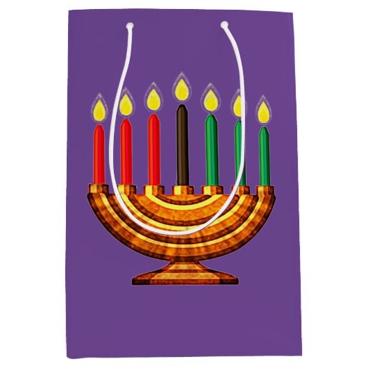 Kwanzaa Kinara Medium Cadeauzakje (Voorkant)