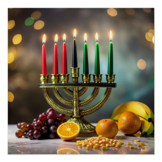 KWANZAA - KINARA -  PERFECT POSTER (Voorkant)