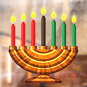 Kwanzaa Kinara Raamsticker (Vel 2)