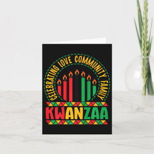 Kwanzaa - Liefde Gemeenschap & Familie Vieren Kaart