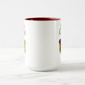 Kwanzaa Mok met rode accenten, 15 oz (Midden)