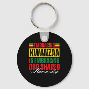 Kwanzaa omarmen is onze gedeelde Afrikaanse mensel Sleutelhanger