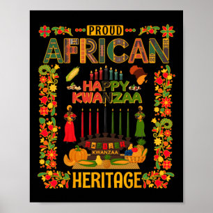 Kwanzaa Outfit Idee voor Dames & Kamp; Nieuwigheid Poster
