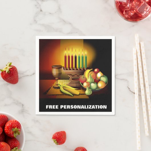 Kwanzaa papieren servetten (Insitu)