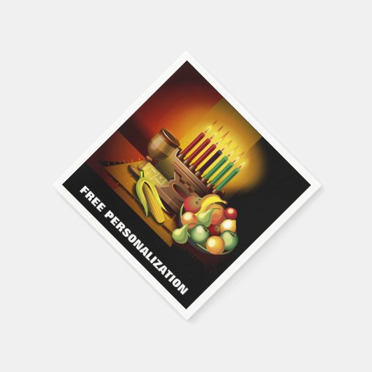 Kwanzaa papieren servetten (Hoek)
