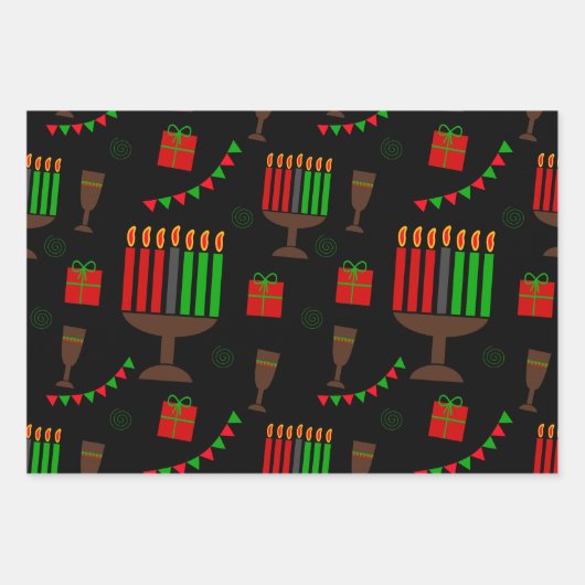 Kwanzaa print inpakpapier (Voorkant)