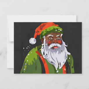 Kwanzaa santa briefkaart