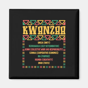 Kwanzaa Seven Principles Umoja Faith Graphic Magneet