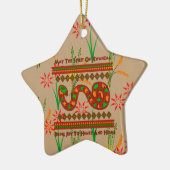 Kwanzaa Snake Keramisch Ornament (Links)