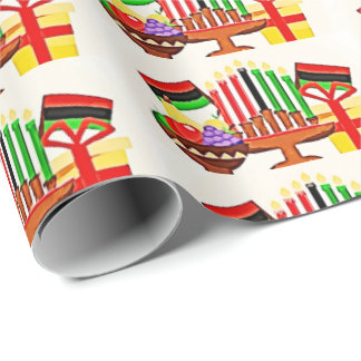 Kwanzaa Tafel Schildering Cadeaupapier