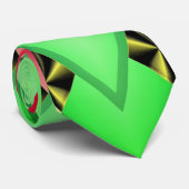 Kwanzaa Ties Rood Groen Zwart Kente Patronen Stropdas (Opgerold)