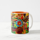 Kwanzaa Tweekleurige Koffiemok (Voorkant rechts)