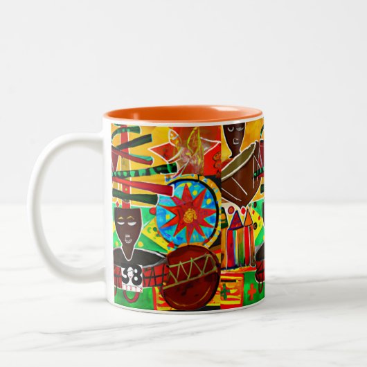 Kwanzaa Tweekleurige Koffiemok (Links)