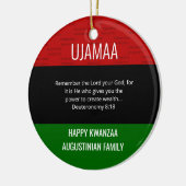 Kwanzaa UJAMAA Keramisch Ornament (Links)