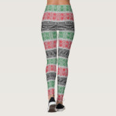 Kwanzaa-vlagpatronen Leggings (Achterkant)