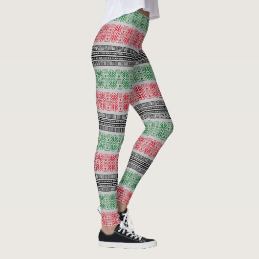 Kwanzaa-vlagpatronen Leggings (Rechts)
