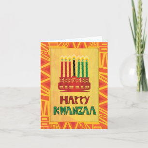 Kwanzaa Wenskaart - Eenheid en Vrede Feestdagen Kaart