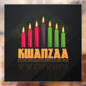 Kwanzaa Window Cling Raamsticker (Vel 2)