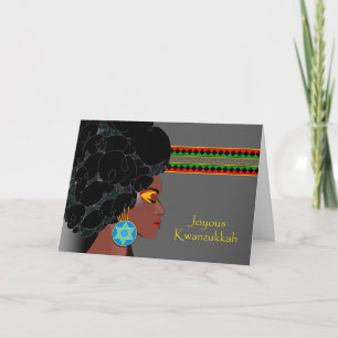 Kwanzukkah, interreligieuze Kwanzaa en Chanoeka Feestdagen Kaart