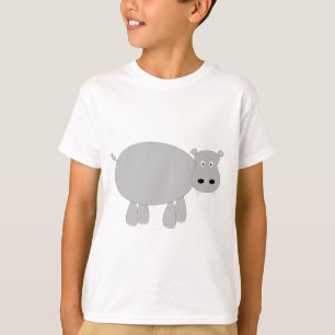 Kwarnige en schattige cartoon hippo t-shirts en ge