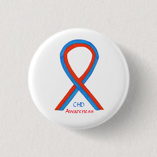 KWART-bewustwording met betrekking tot aangeboren Ronde Button 3,2 Cm
