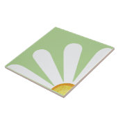 Kwart van een dagbloem tegeltje (Zijkant)