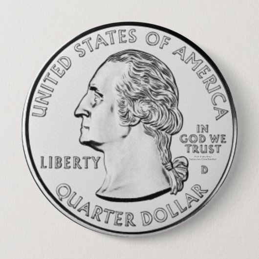 kwartaal ronde button 4,0 cm (Voorkant)