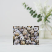 Kwartaaleieren Visitekaartje (Staand voorkant)