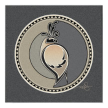 Kwartaalspiraal Poster met grijze achtergrond