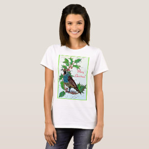 Kwartel Kerstmis T-shirt