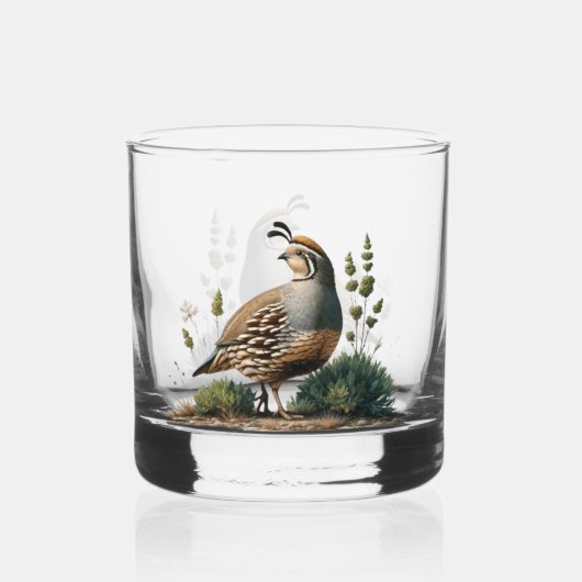 Kwartel Whisky Glas (Voorkant)