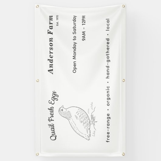 kwarteleitjes van vers Boerderij Spandoek (Verticaal)