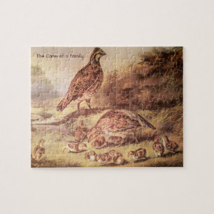 Kwartelfamilie puzzel (100 stuks)