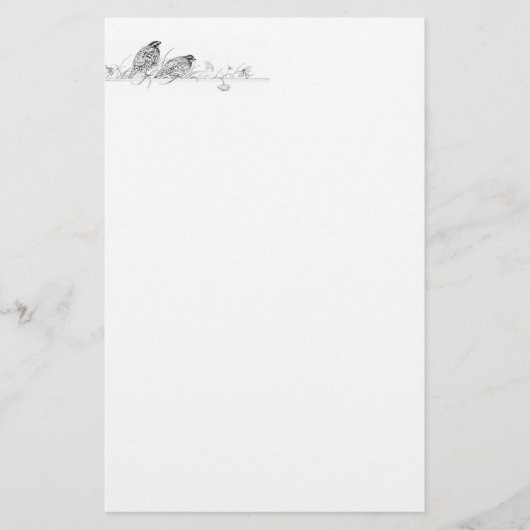 Kwartels Briefpapier (Voorkant)