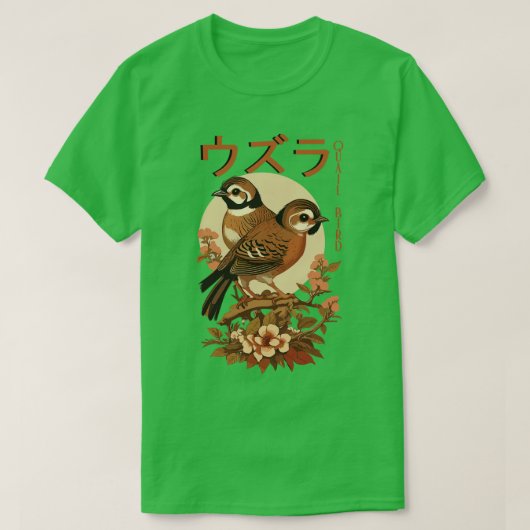 kwartelvogels TShirt (Design voorkant)
